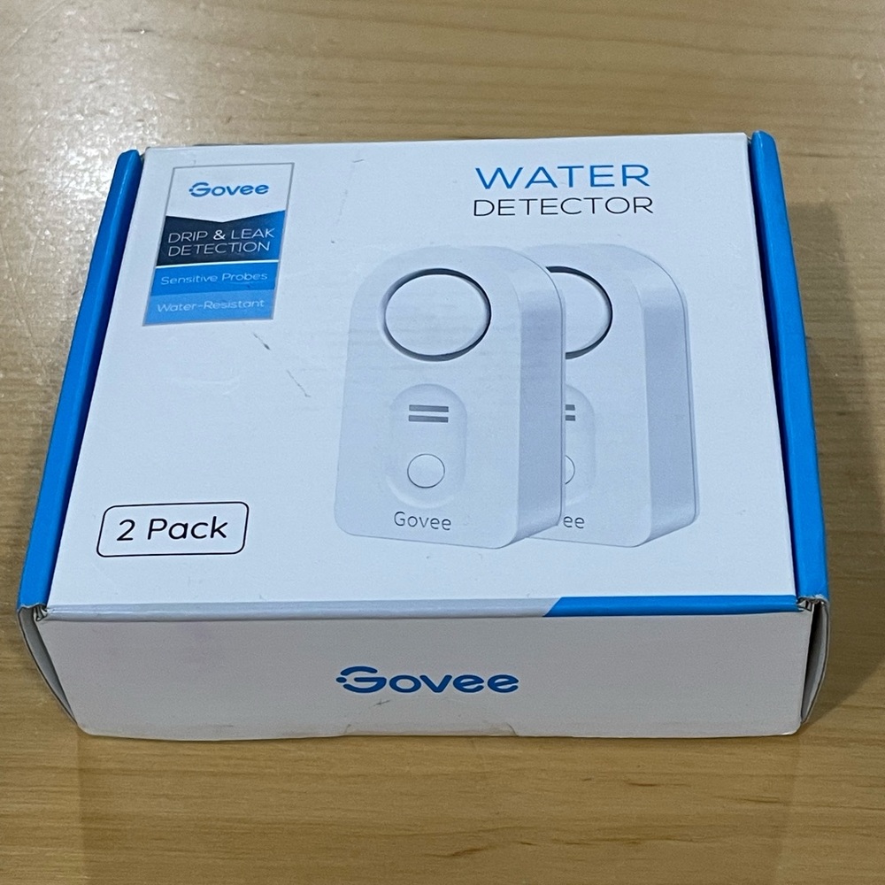 Govee WiFi Water Sensor 2 Pack, 100dB Adjustable Alarm and App Notifications